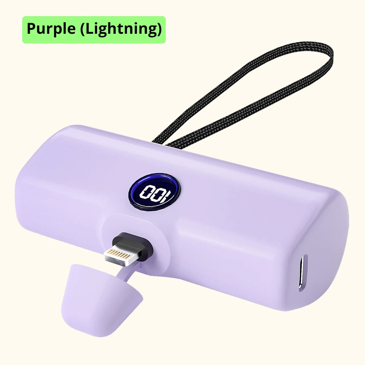Portable Charger Power Bank Fast Charging for Iphone Samsung Xiaomi Honor Built-In Cable Type C Lightning External Battery