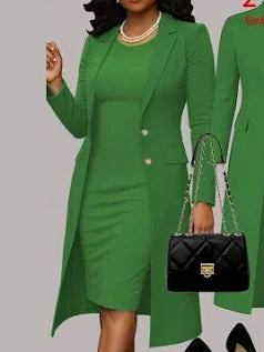 Elegant Midi Dress – Classic Fit
